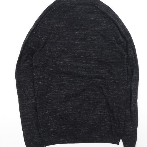 NEXT Mens Grey Round Neck  Cotton Pullover Jumper Size XS