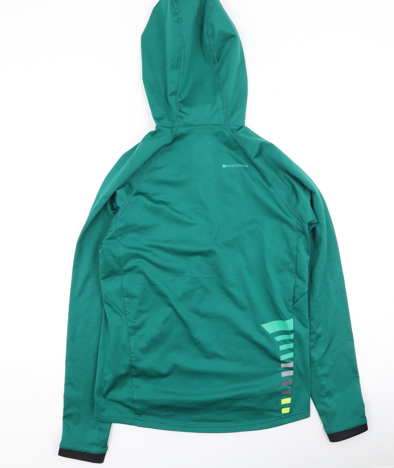 Madison Mens Green  Polyester Pullover Hoodie Size S