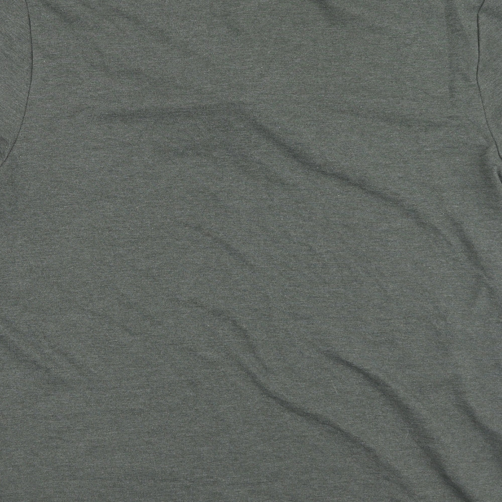 F&F Mens Green  Cotton  Polo Size L Collared