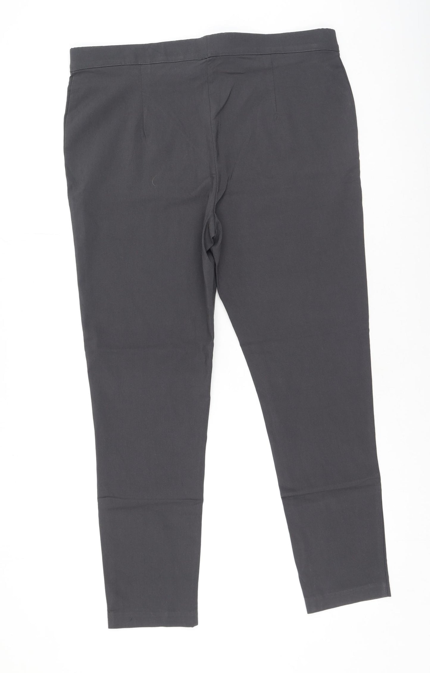 Dorothy Perkins Womens Grey  Polyester Trousers  Size 18 L27 in Regular