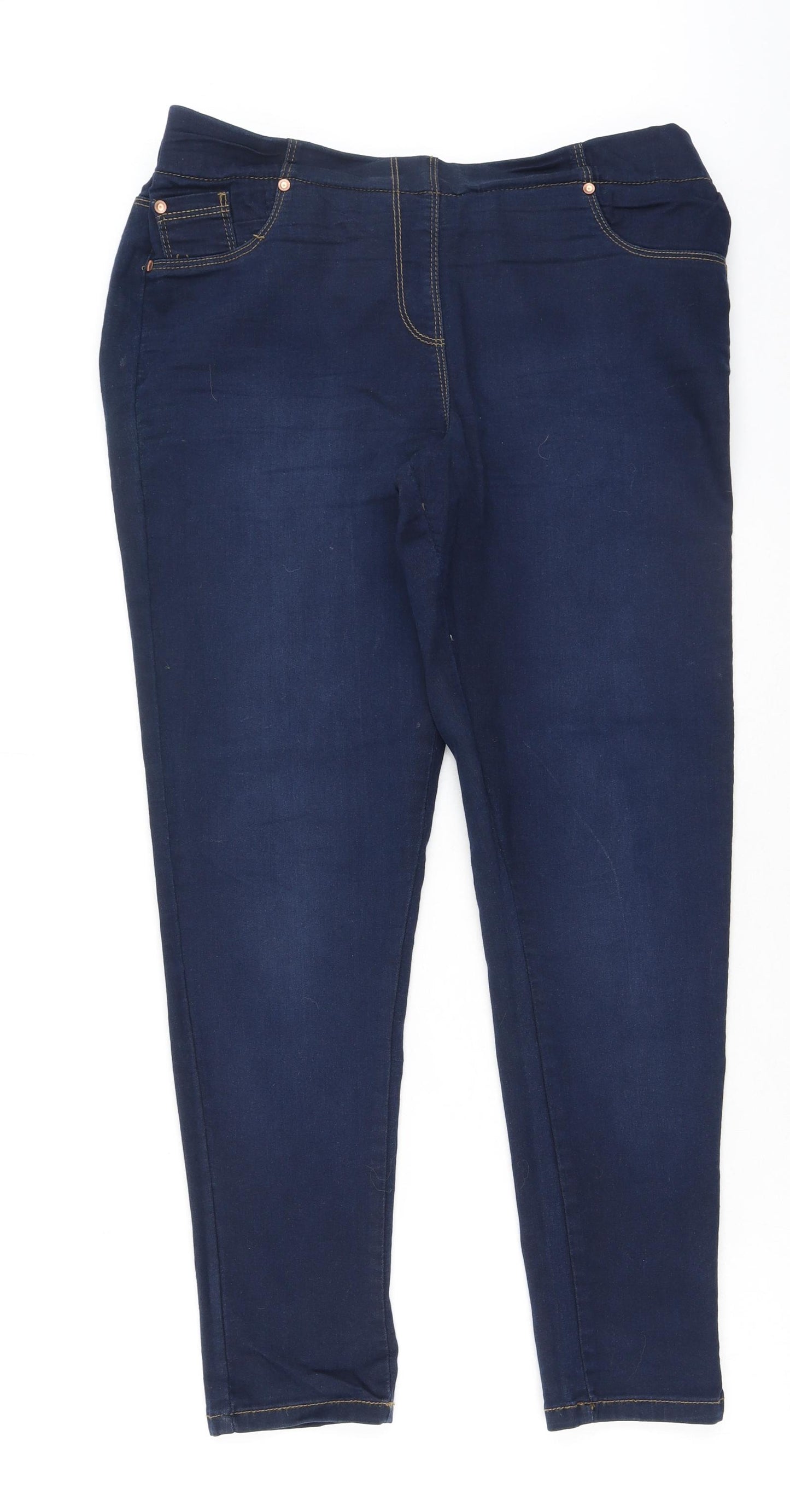 Joe Browns Womens Blue  Polyester Jegging Jeans Size 14 L27 in Regular