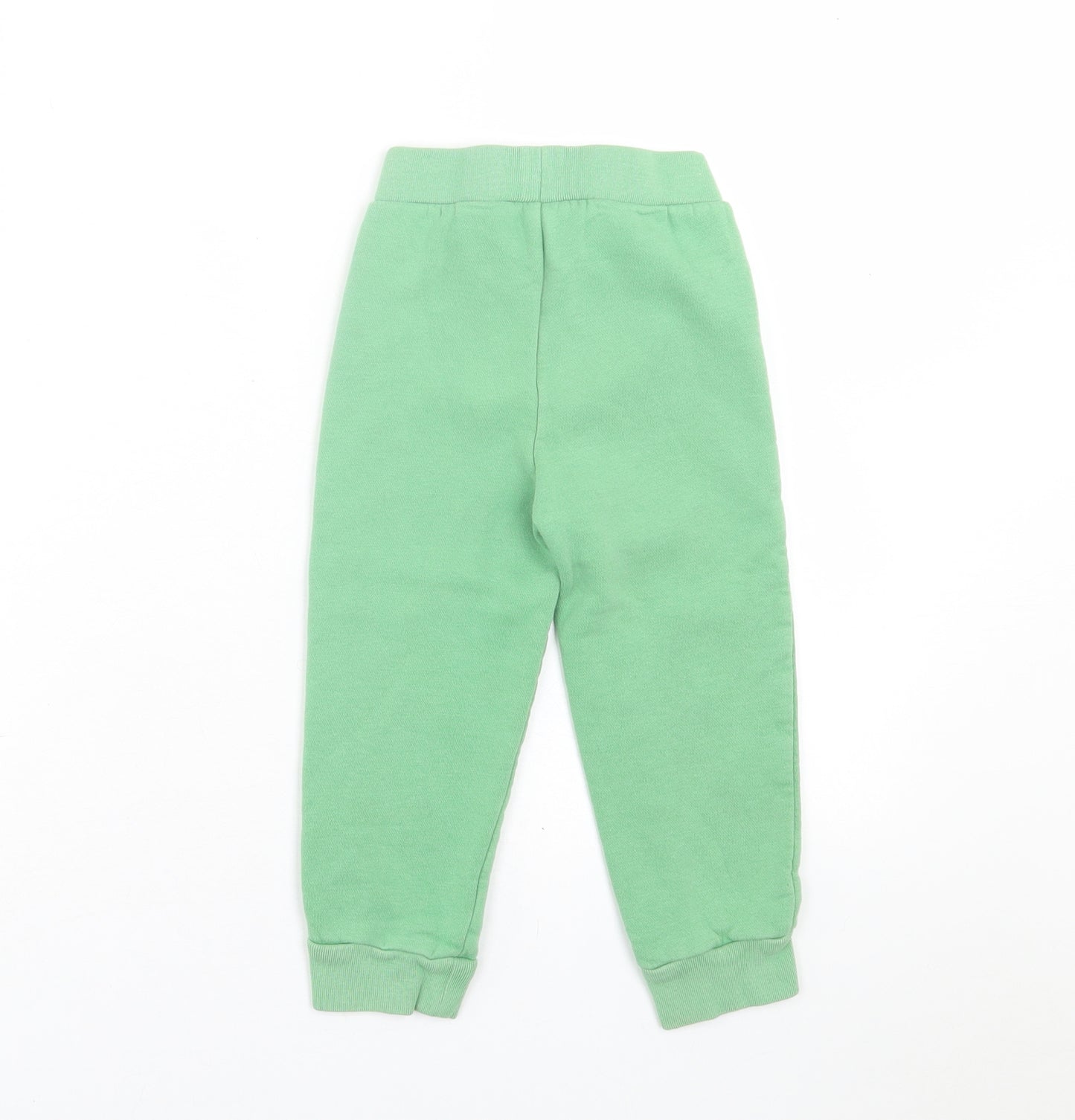 Gap Girls Green  Cotton Jogger Trousers Size 3 Years  Regular Tie
