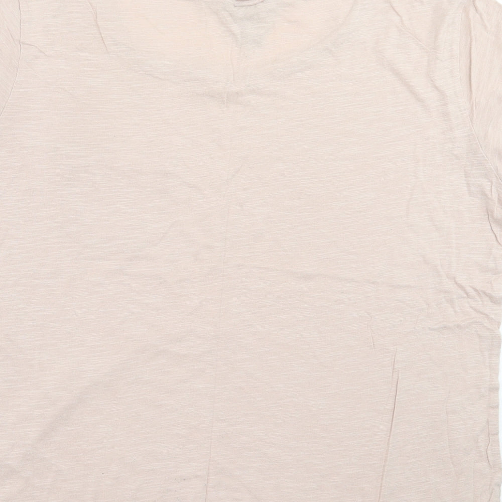 H&M Womens Pink  Cotton Basic T-Shirt Size M Crew Neck