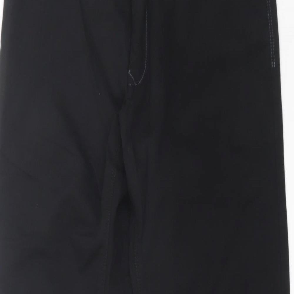 NEXT Mens Black  Cotton Straight Jeans Size 32 in L30 in Regular Button