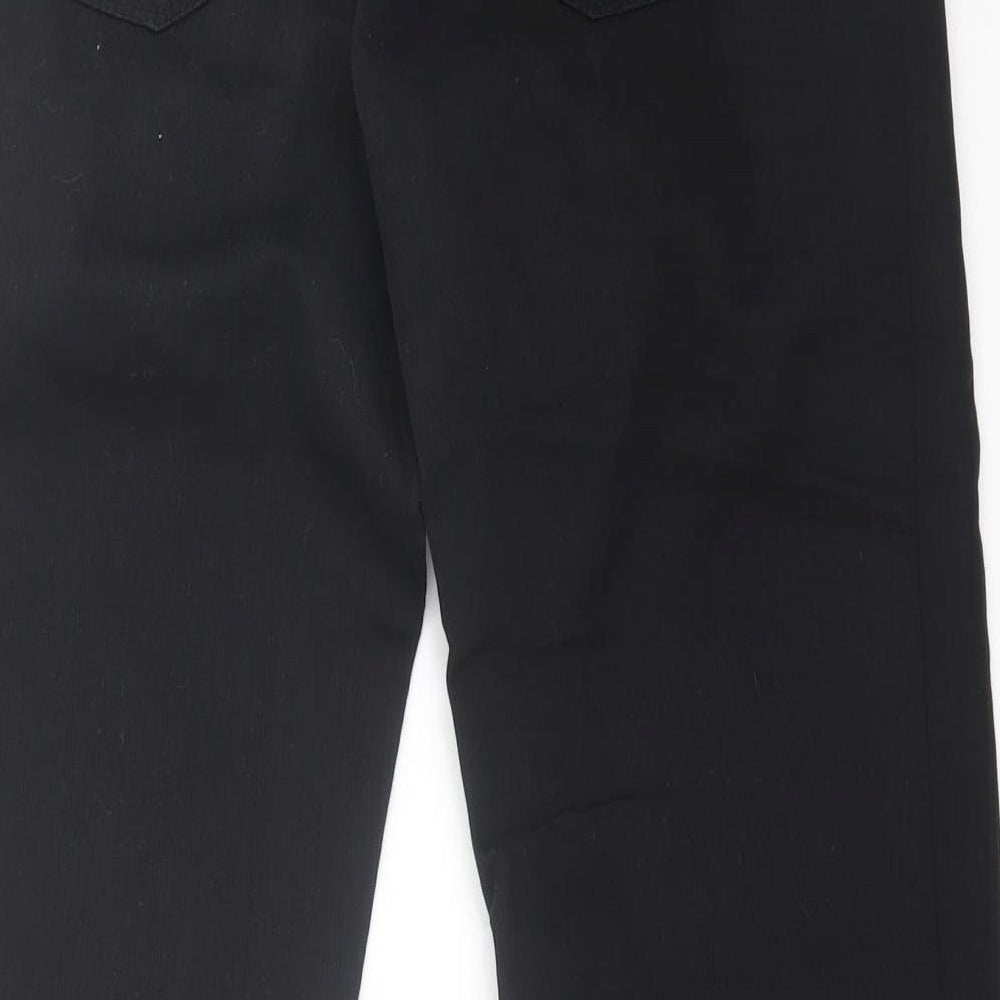 NEXT Mens Black  Cotton Straight Jeans Size 32 in L30 in Regular Button