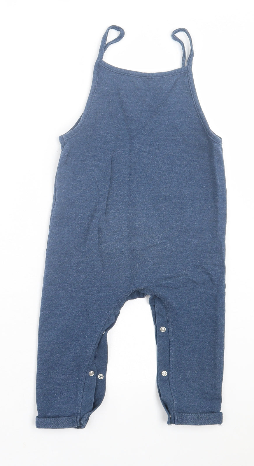NEXT Girls Blue  Cotton Playsuit One-Piece Size 2 Years  Button