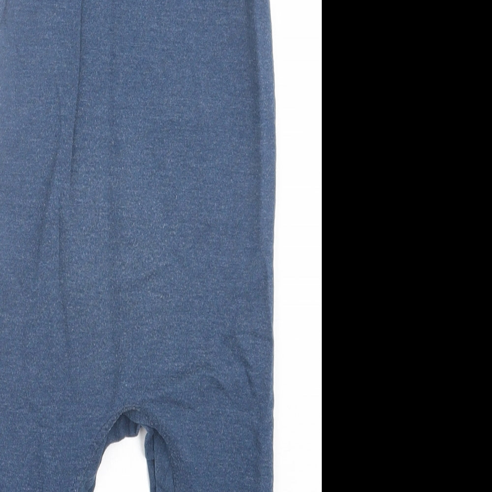 NEXT Girls Blue  Cotton Playsuit One-Piece Size 2 Years  Button
