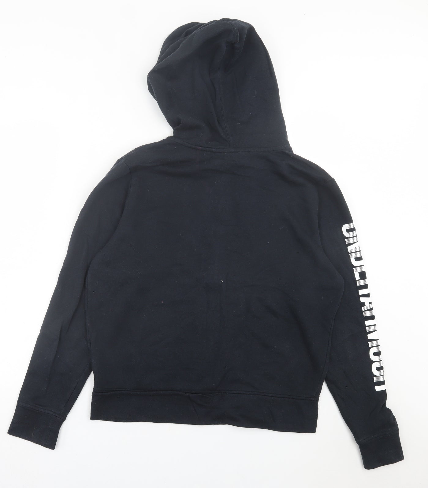 Under armour Mens Black  Cotton Full Zip Hoodie Size M
