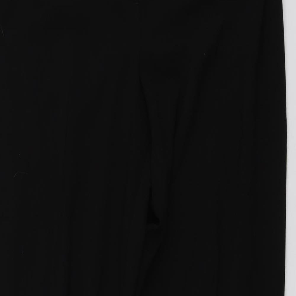 NEXT Womens Black  Polyester Trousers  Size 14 L30 in Regular