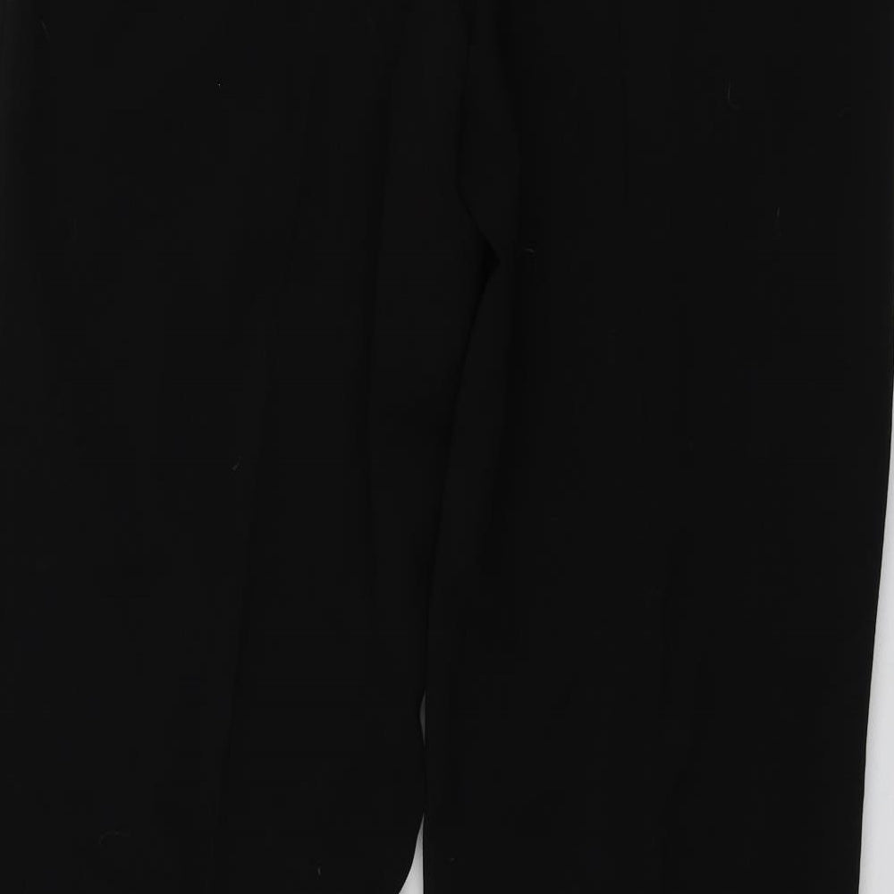 NEXT Womens Black  Polyester Trousers  Size 14 L30 in Regular