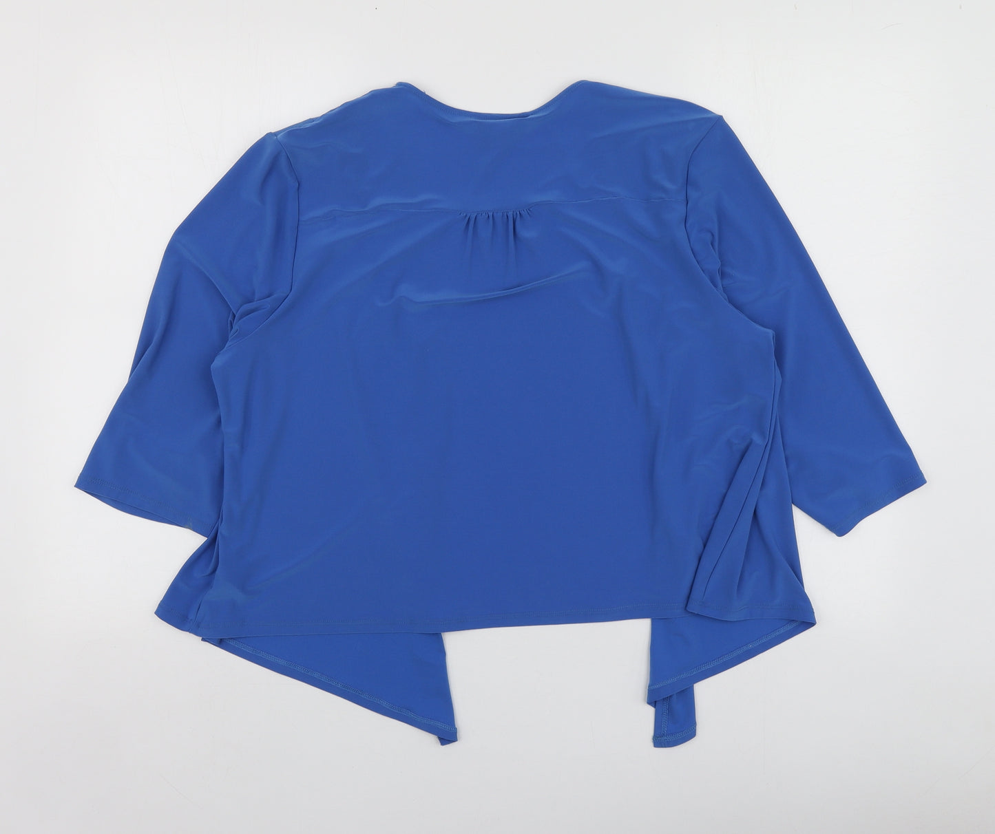 Nightingales Womens Blue V-Neck  Polyester Cardigan Jumper Size 20