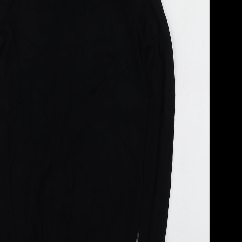 F&F Womens Black V-Neck  Viscose Cardigan Jumper Size 6