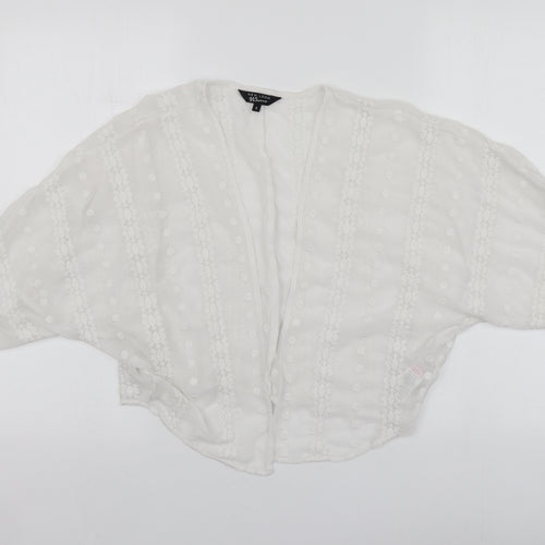 New Look Womens White   Gilet Blazer Size S