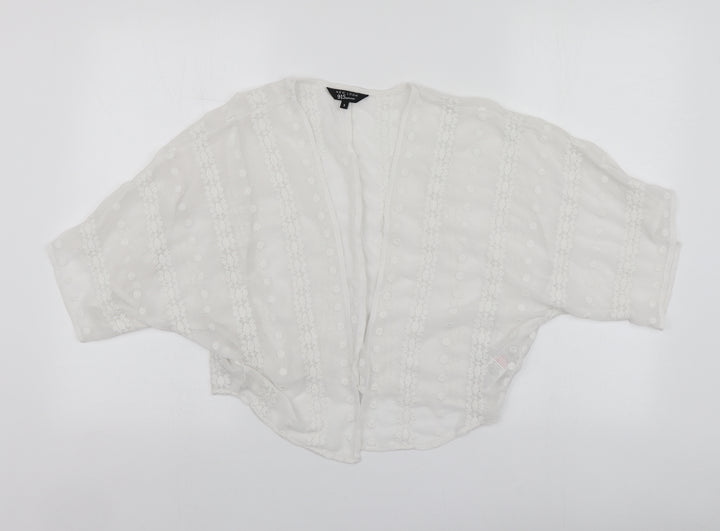New Look Womens White   Gilet Blazer Size S