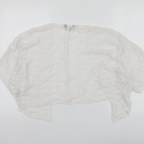 New Look Womens White   Gilet Blazer Size S