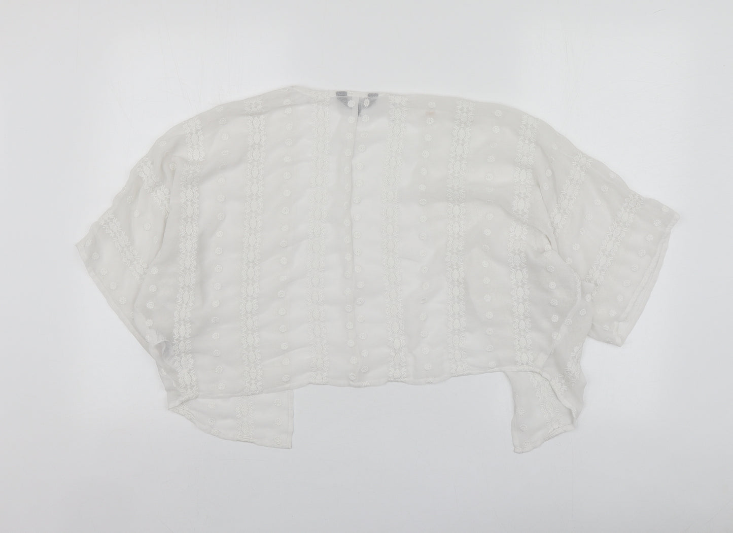 New Look Womens White   Gilet Blazer Size S
