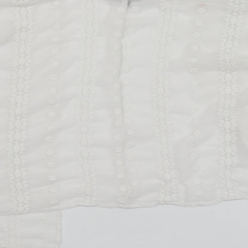 New Look Womens White   Gilet Blazer Size S