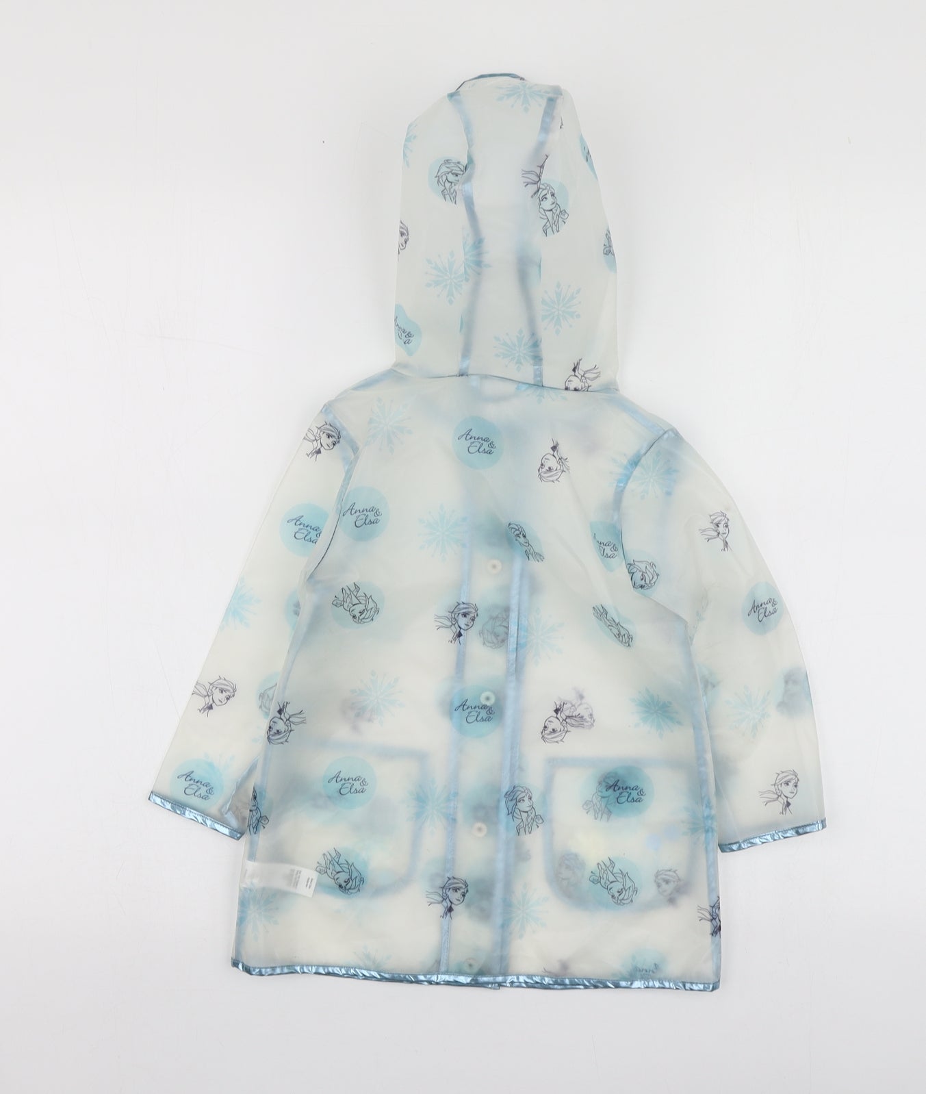 George Girls Clear Geometric  Rain Coat Jacket Size 2-3 Years