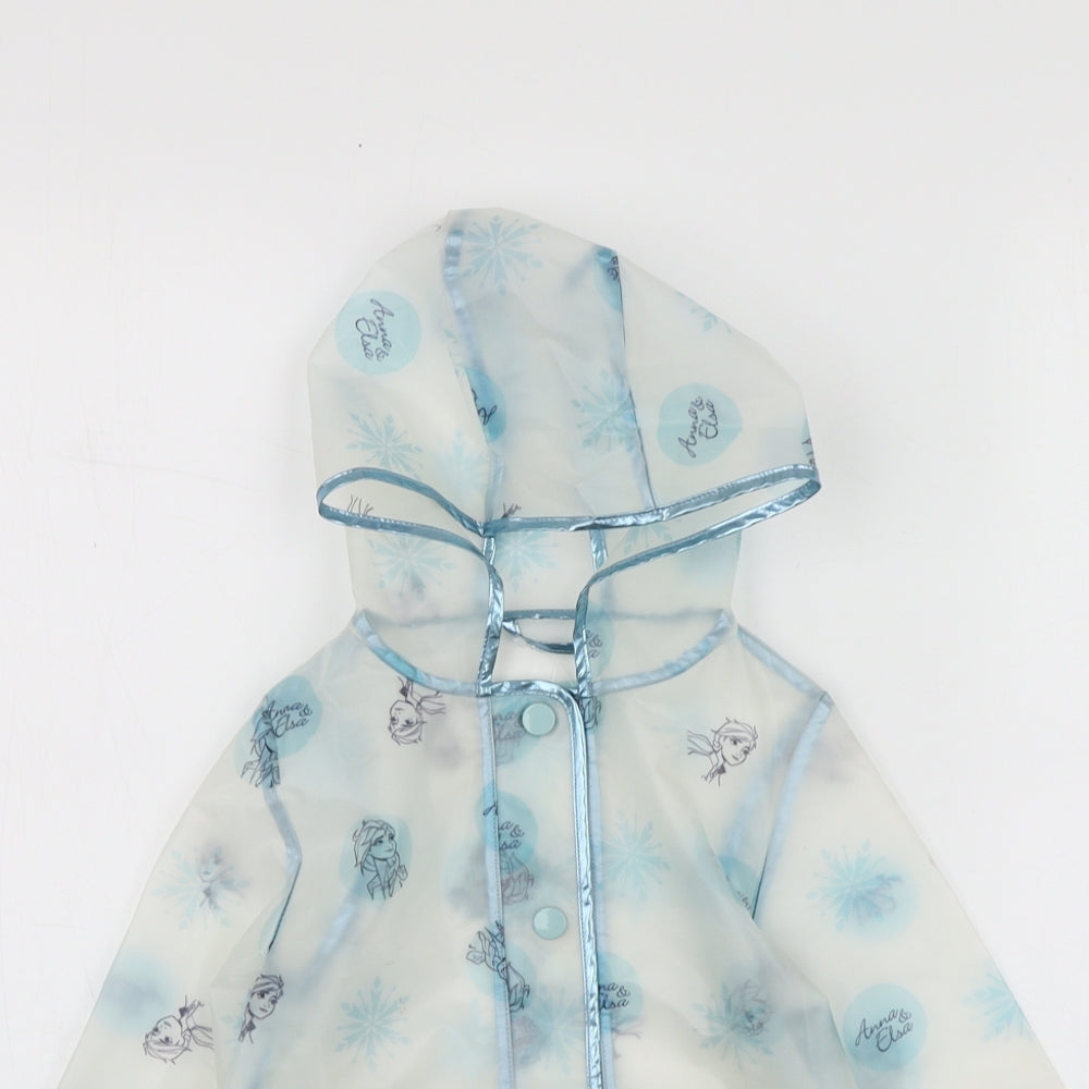 George Girls Clear Geometric  Rain Coat Jacket Size 2-3 Years