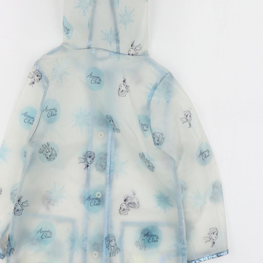 George Girls Clear Geometric  Rain Coat Jacket Size 2-3 Years