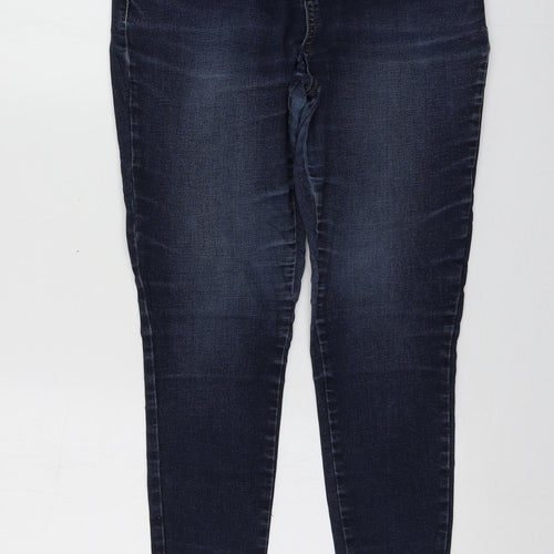 TU Womens Blue  Cotton Skinny Jeans Size 10 L25 in Regular