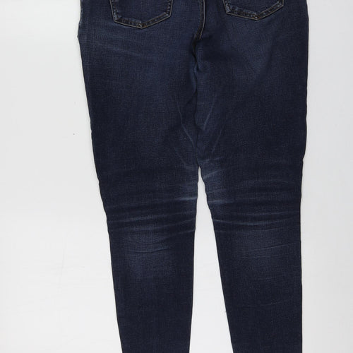 TU Womens Blue  Cotton Skinny Jeans Size 10 L25 in Regular