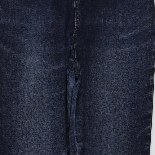 TU Womens Blue  Cotton Skinny Jeans Size 10 L25 in Regular