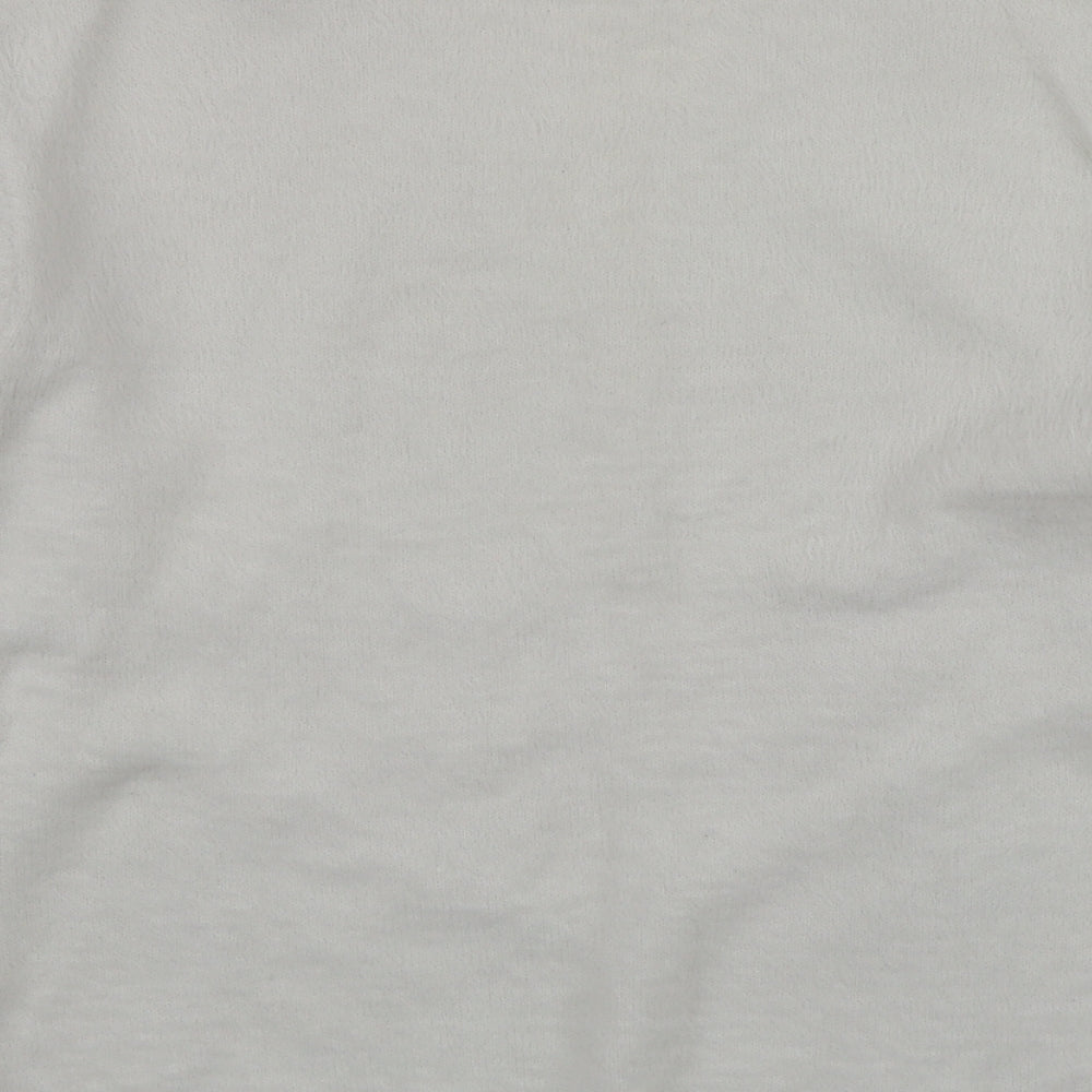 H&M Womens White V-Neck  Polyamide Pullover Jumper Size S
