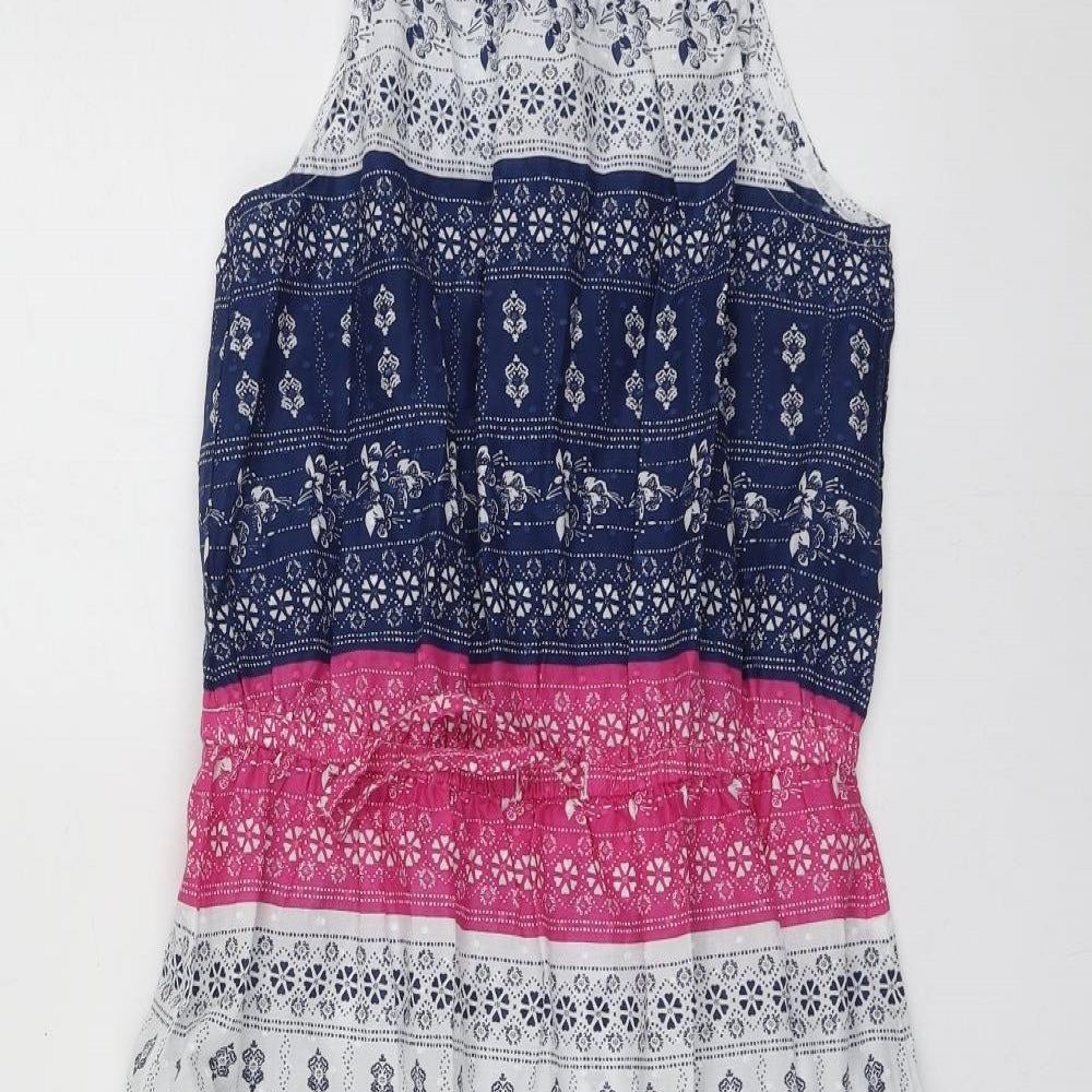 Fatface Girls Multicoloured Fair Isle Cotton Trapeze & Swing  Size 12-13 Years  Round Neck