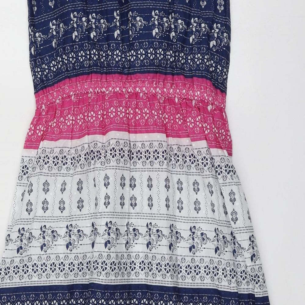 Fatface Girls Multicoloured Fair Isle Cotton Trapeze & Swing  Size 12-13 Years  Round Neck