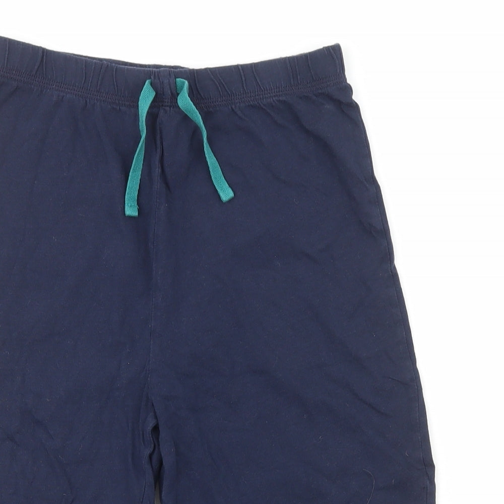 George Boys Blue  100% Cotton Sweat Shorts Size 11-12 Years  Regular  - Embroidered