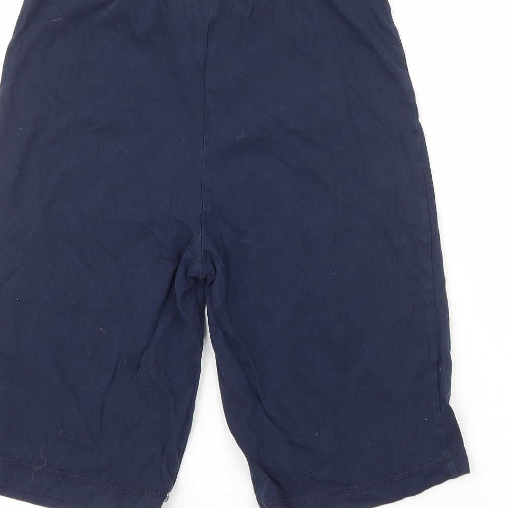 George Boys Blue  100% Cotton Sweat Shorts Size 11-12 Years  Regular  - Embroidered