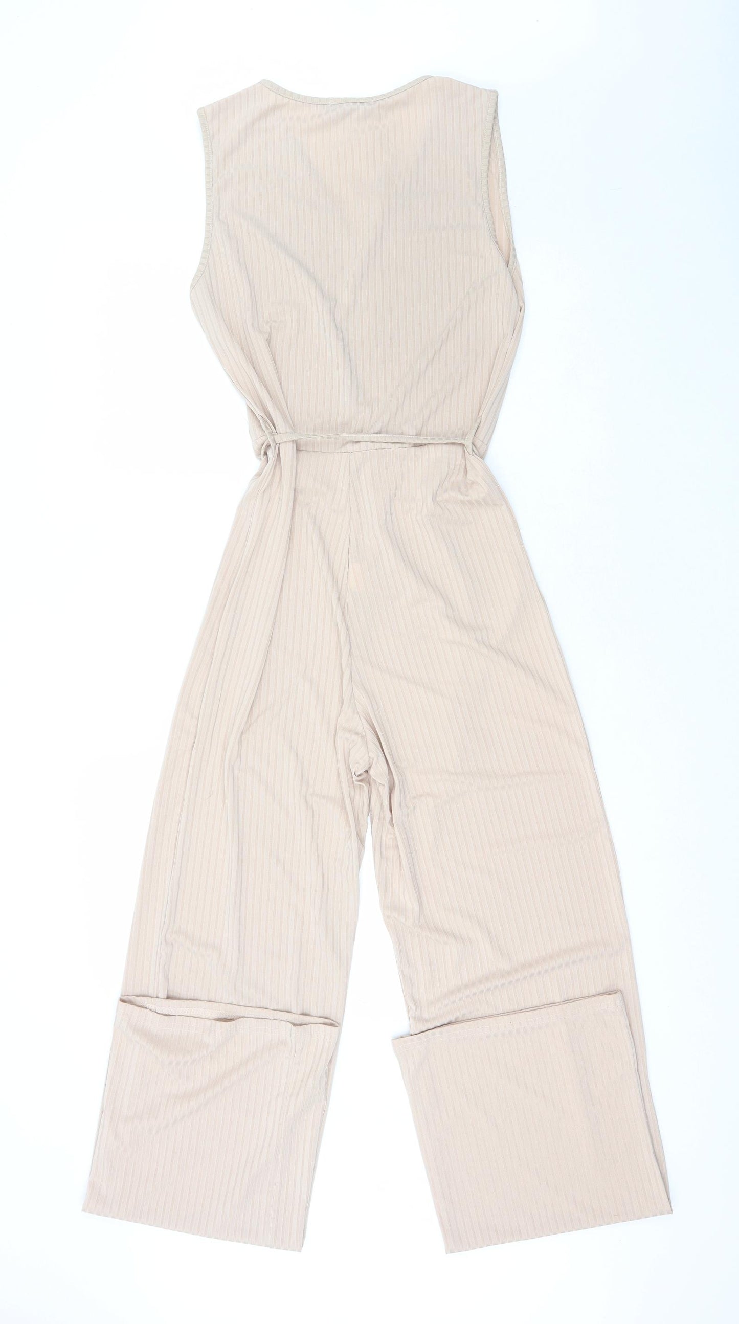In the Style Womens Ivory  Polyester Jumpsuit One-Piece Size 12 L33 in
