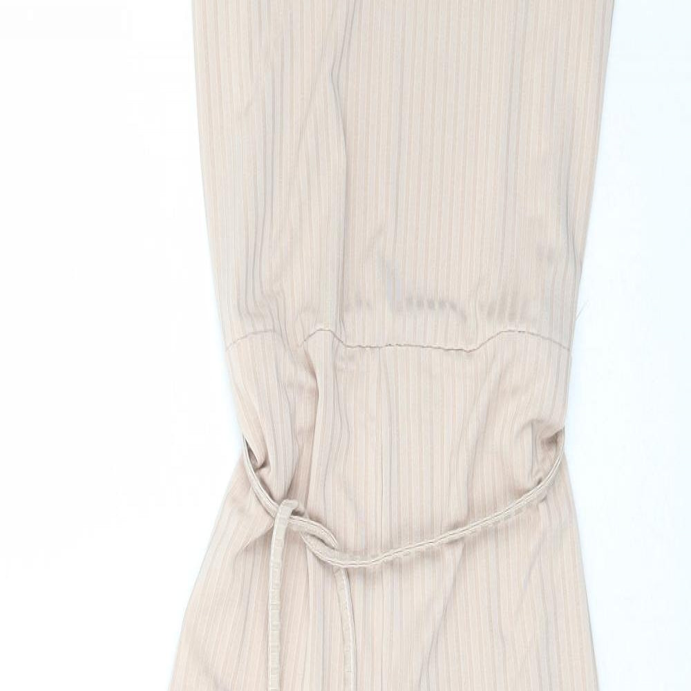 In the Style Womens Ivory  Polyester Jumpsuit One-Piece Size 12 L33 in