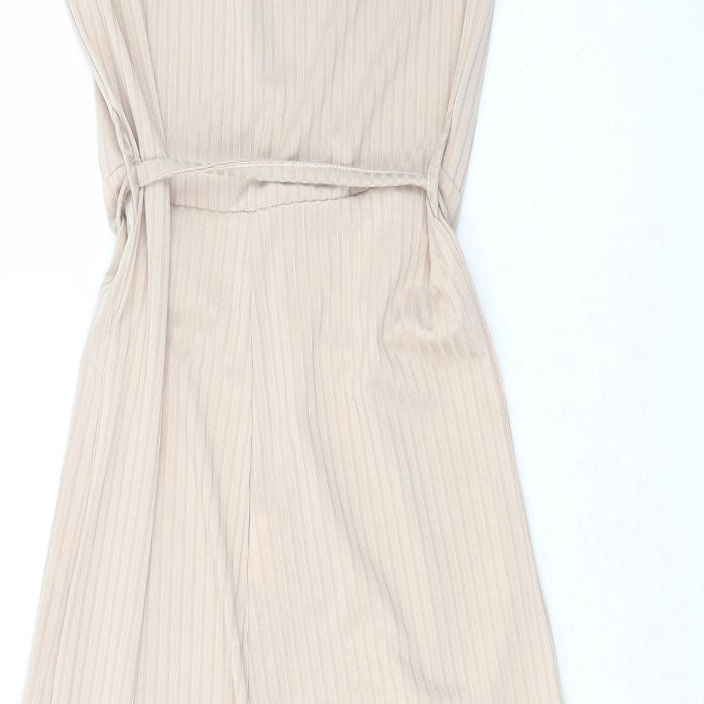 In the Style Womens Ivory  Polyester Jumpsuit One-Piece Size 12 L33 in