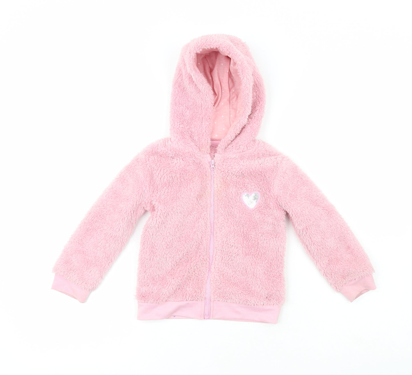 Dunnes Girls Pink   Basic Coat Coat Size 2-3 Years