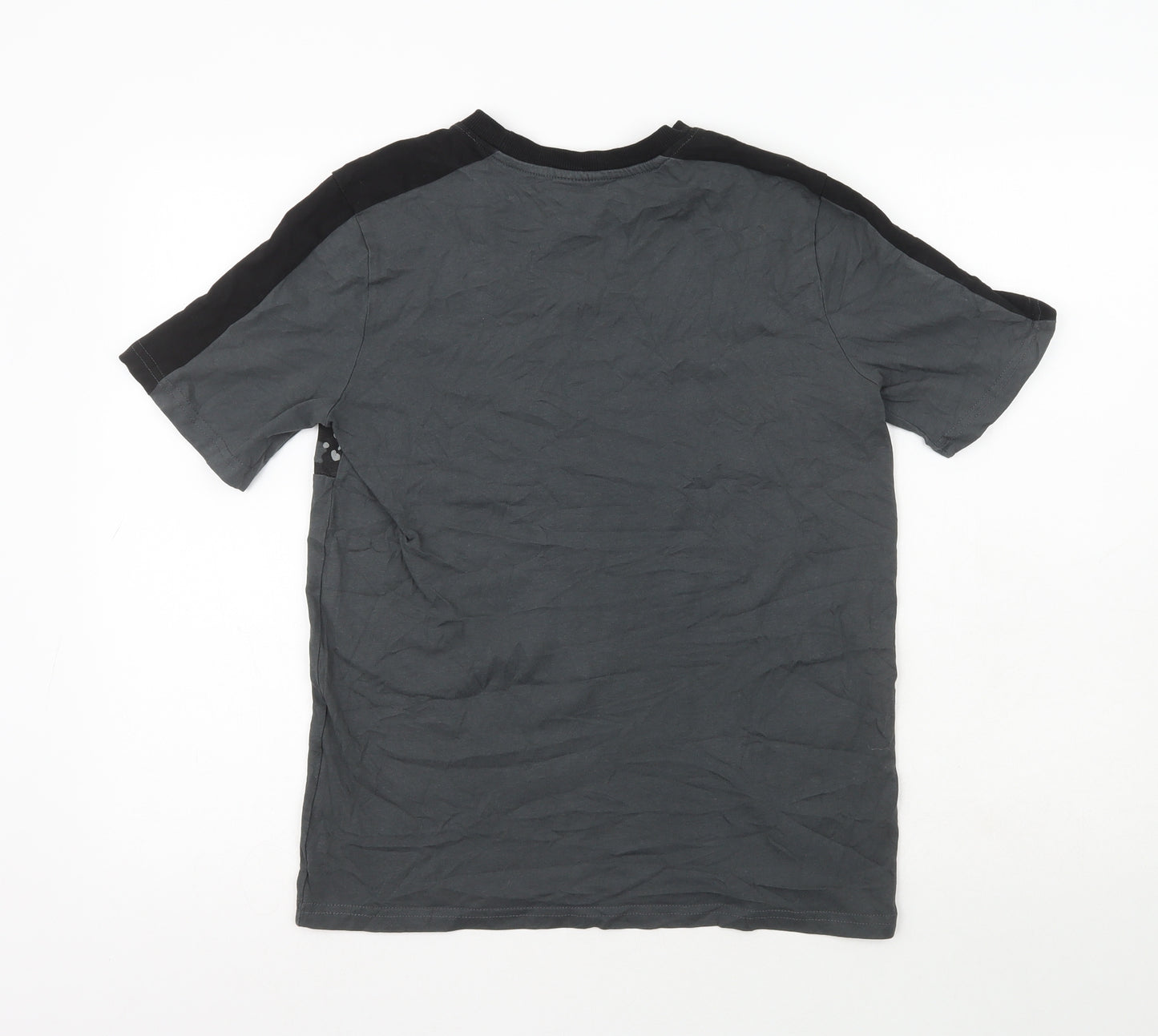 Coccodrillo Boys Grey  100% Cotton Pullover T-Shirt Size 14-15 Years Crew Neck