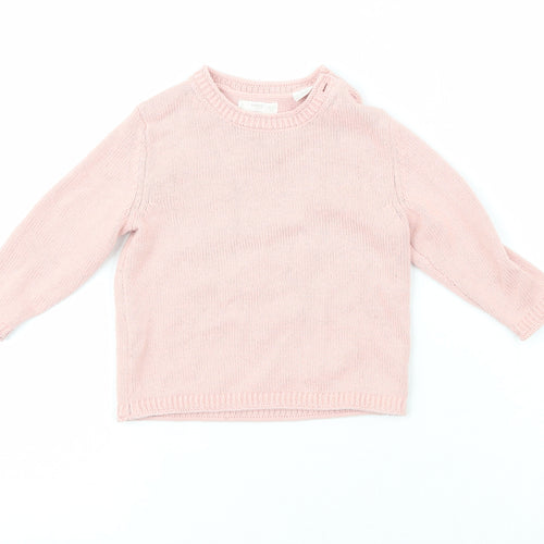 MNG Girls Orange  Cork Cardigan Jumper Size 9-12 Months