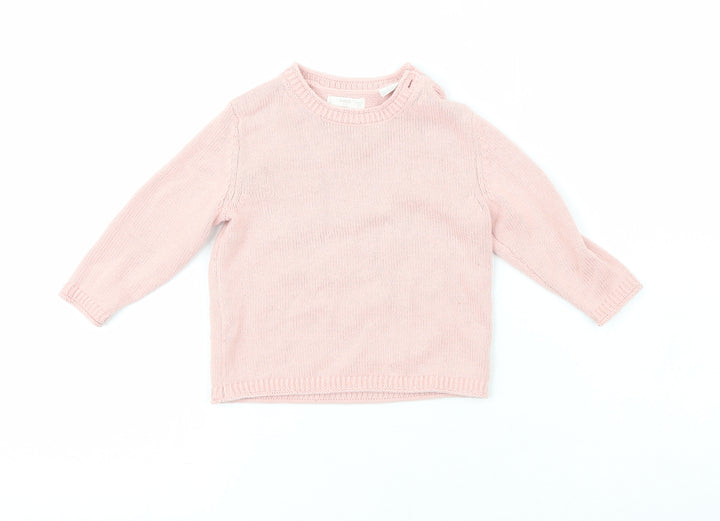 MNG Girls Orange Cork Cardigan Jumper Size 9-12 Months