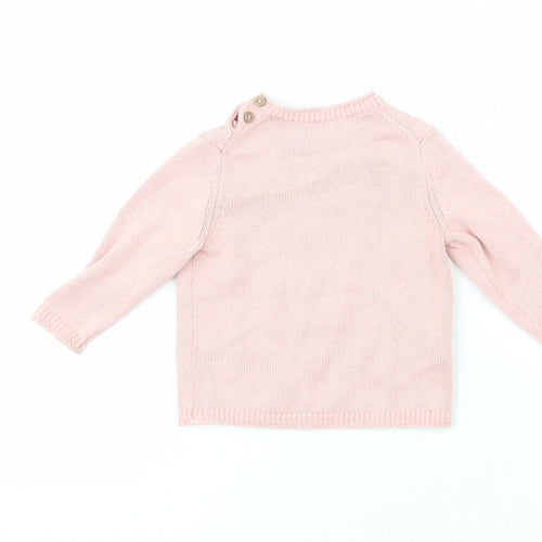 MNG Girls Orange  Cork Cardigan Jumper Size 9-12 Months