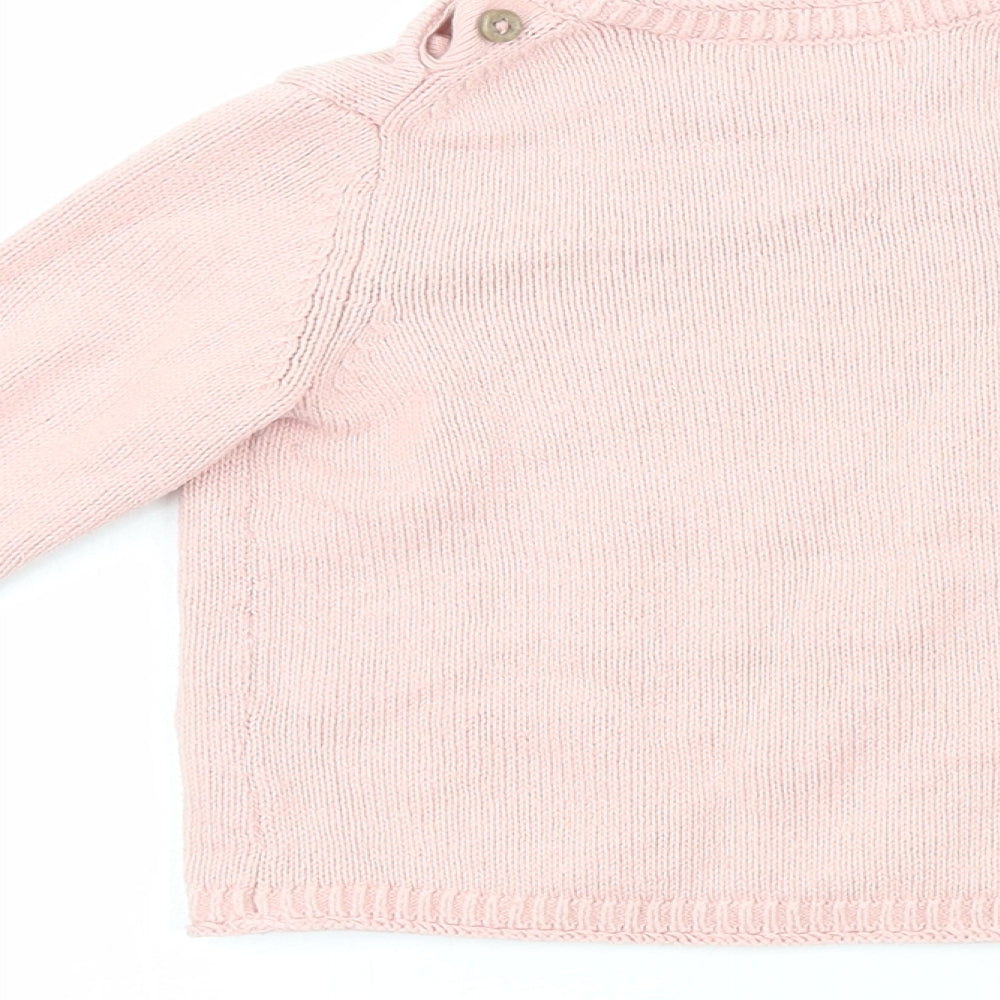 MNG Girls Orange  Cork Cardigan Jumper Size 9-12 Months