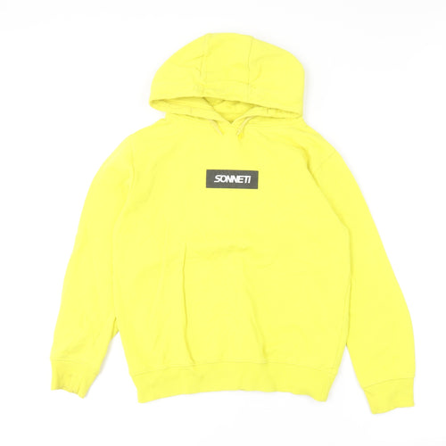 Sonneti Boys Yellow  Cotton Pullover Hoodie Size 12-13 Years