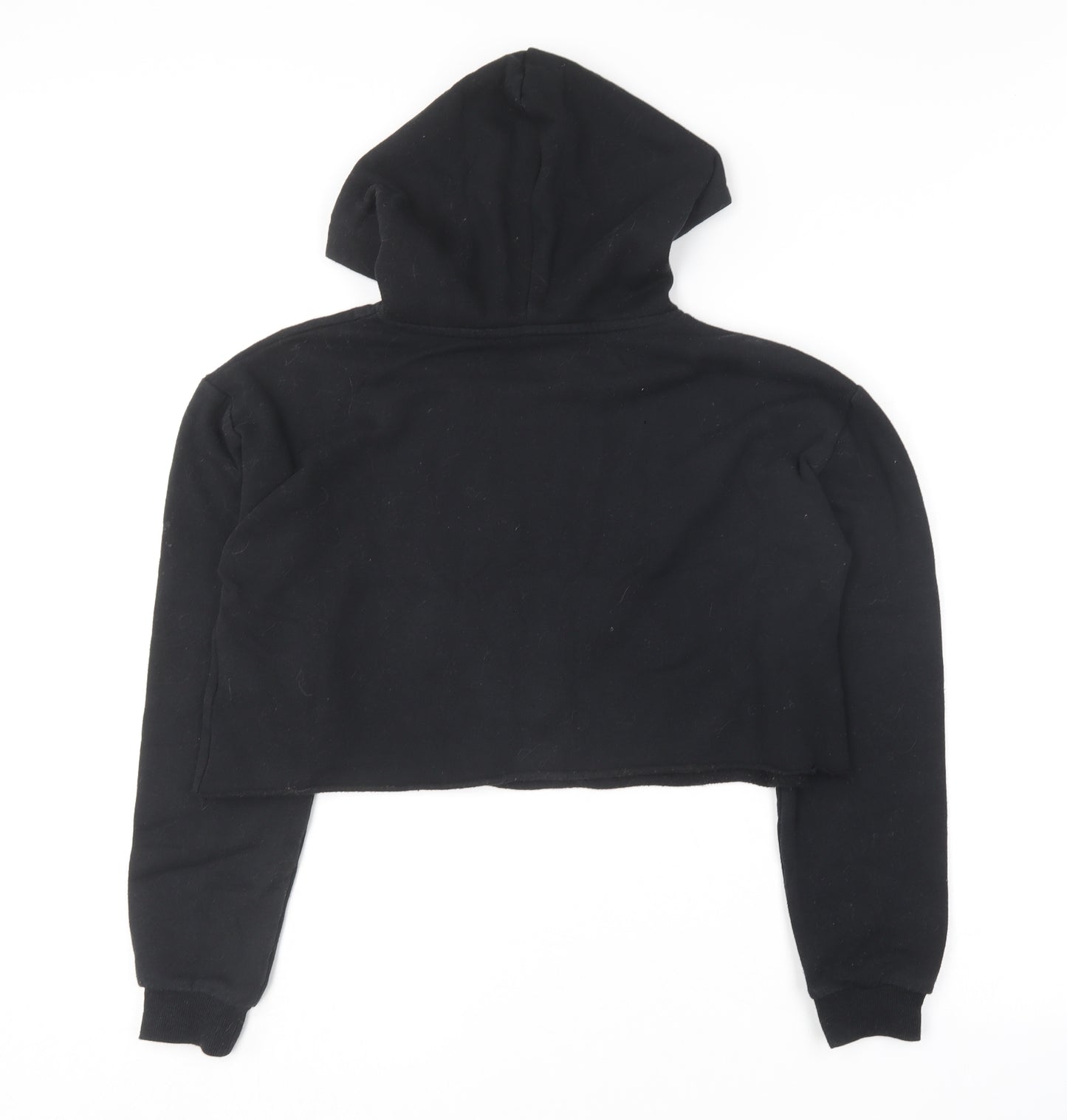 New Look Girls Black  Polyester Pullover Hoodie Size 14-15 Years   - Friends