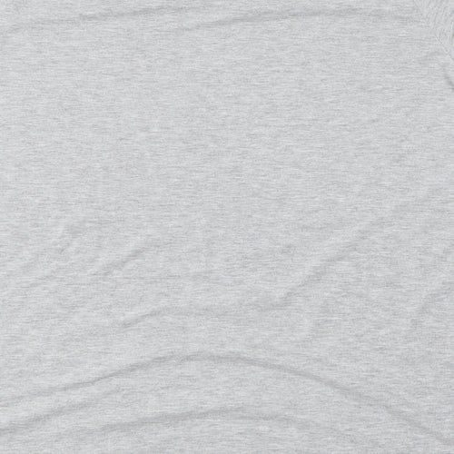 Boohoo Womens Grey  Polyester Basic T-Shirt Size 10 Round Neck - Mini Me
