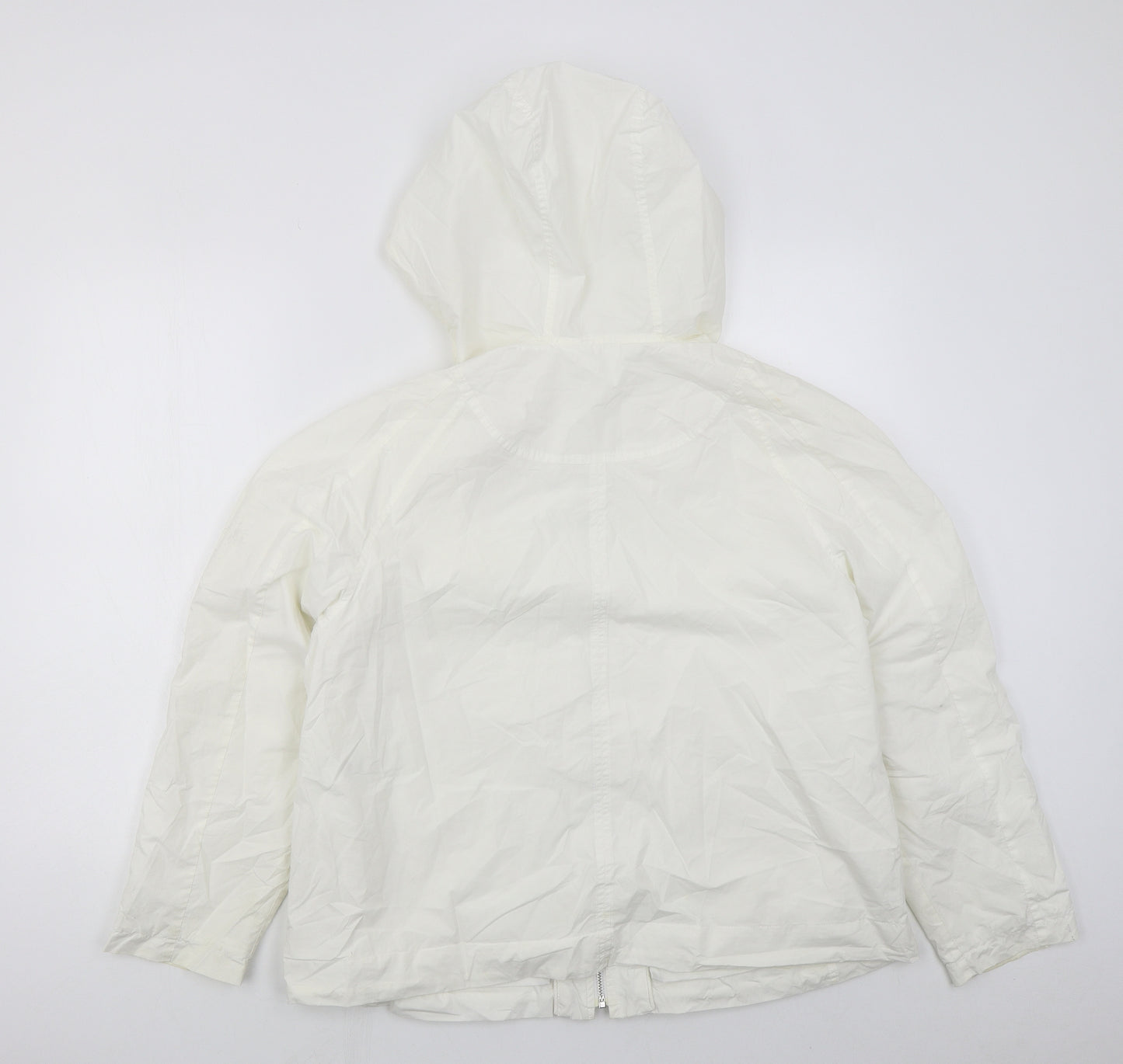 Marks and Spencer Womens White   Jacket  Size 16  Zip
