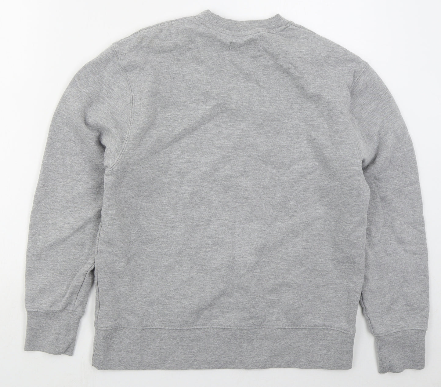 Topman Mens Grey  Cotton Pullover Sweatshirt Size XS