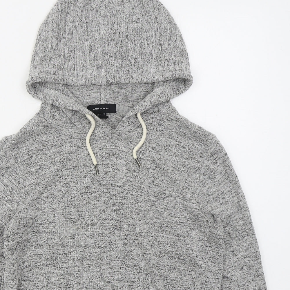 Atmosphere Womens Grey  Viscose Pullover Hoodie Size 10  Pullover