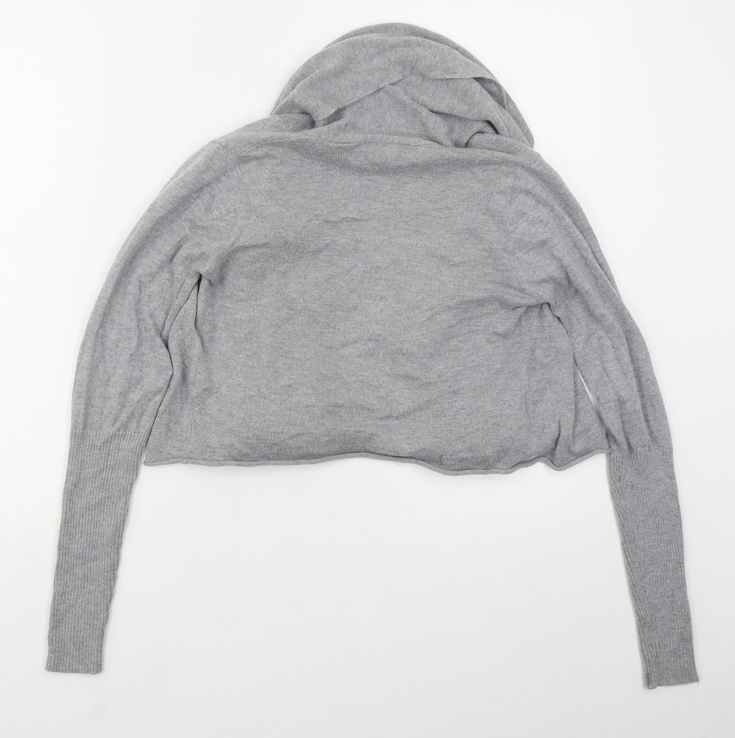Kaliko Womens Grey V-Neck  Cotton Cardigan Jumper Size 8