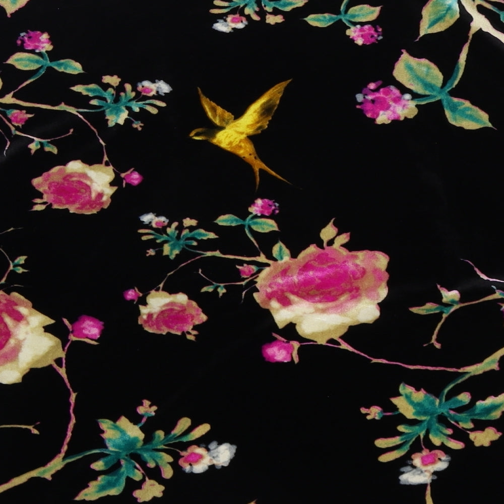 M&Co Womens Black Floral  Jacket  Size 10