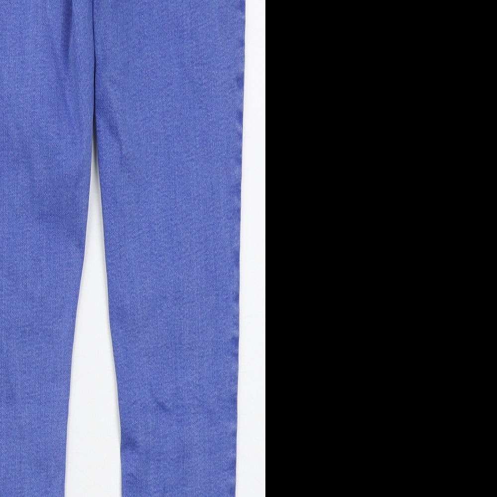 Denim Co Womens Blue  Cotton Skinny Jeans Size 14 L27 in Regular Button